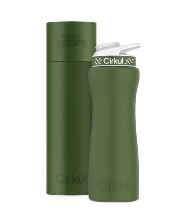 Limited Edition: Matte Dark Green 22oz Stainless Steel Bottle & Lid